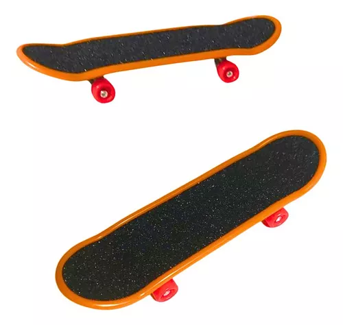 Kit 5 Skate De Dedo Mini Prancha Shape Com Lixa Truck Metal