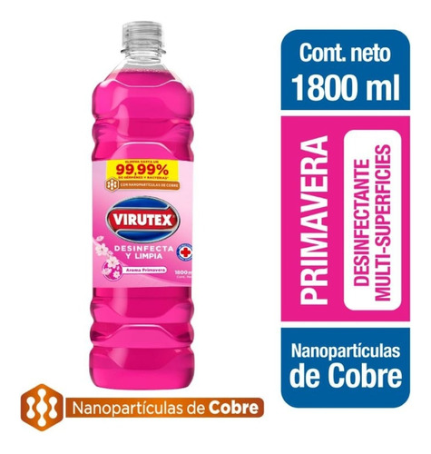 Virutex Limpiador Desinfectante Primavera 1,8 Litros