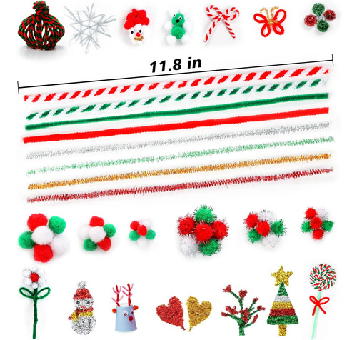 Cleaners De Tuberías De Navidad, 700 Pcs Cleaders Pipe Clean