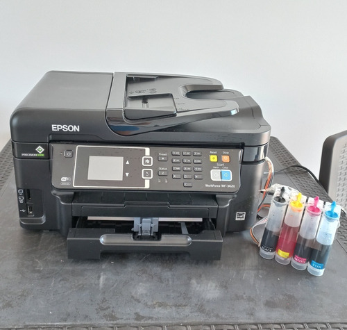 Impresora Epson Workforce Wf-3620 Con Wifi Negra 