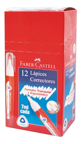 Lápiz Corrector X7ml. X12 Faber-castell 