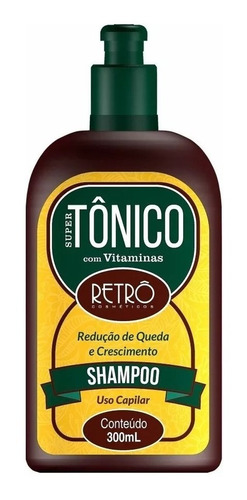 Retrô Cosméticos Shampoo Super Tonico P/crescimento + Brinde