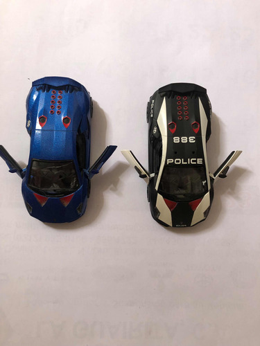 Carro Kinsmart Lamborghini Sesto Elemento 1/38 Policia