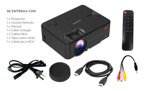 Imagen 8 de 10 de Proyector Gadnic Ultra Led Wifi Hdmi Usb Vga 2000 Lúmenes