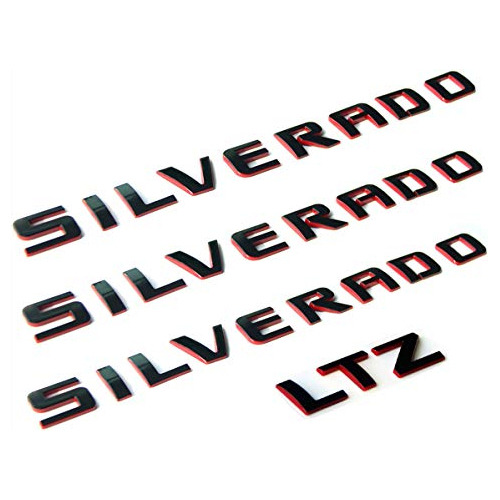 Emblemas De Placa Ltz De Oem Silverado Plus Ltz Letter,...