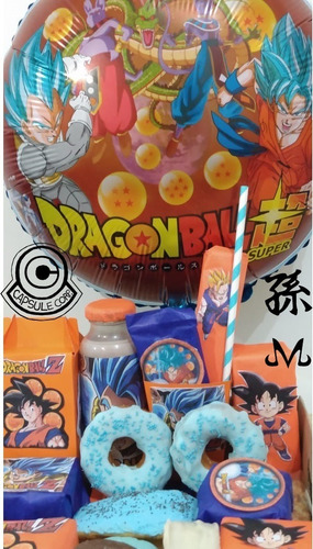 Desayuno Dia Del Niño Personalizado Dragon Ball Con Globo