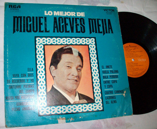 Miguel Aceves Mejia - Lo Mejor / Mariachi Ranchera * Lp Vg+