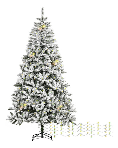 Árbol De Navidad Artificial 1.80 M + 250 Serie Luces Led 25m