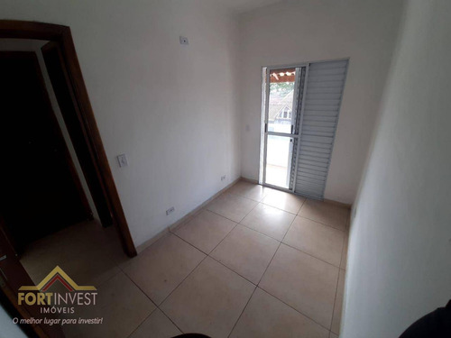 Imagem 16 de 21 de Linda Casa De Condomínio, Sobreposta Com Ampla Sacada Por R$ 210.000,00 - Aceita Financiamento No Maracanã Em Praia Grande. - Ca0880