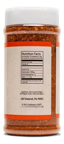 Condimento Carne Asada Mezcla Picante 283 Gr 8 Second Ride
