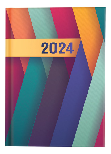 Agenda Diaria 2024 Cubierta Pastel 14.5 X 20.5 Cm Danpex 