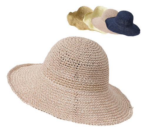 Sombrero De Paja De Moda De Verano For Mujer, Sombrero De P