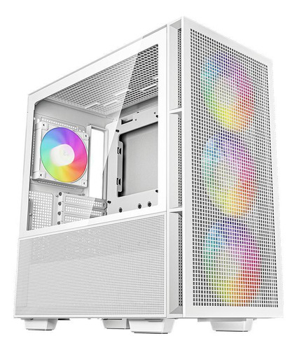 Gabinete Gamer Deepcool Ch560 Wh Argb Mid Tower Vidro Branco