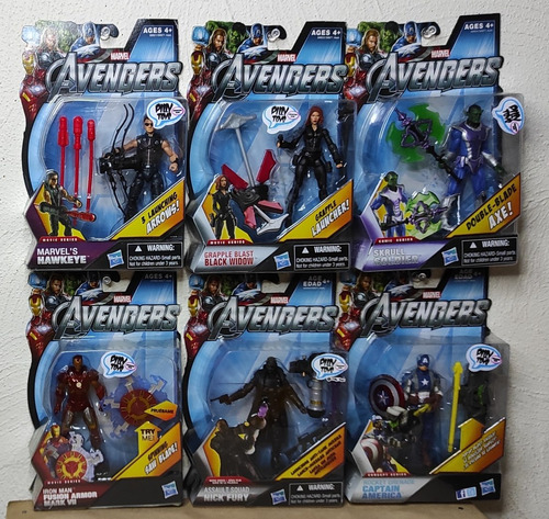 Hasbro The Avengers Movie 3.75 Set De 7 Piezas. (Usado)