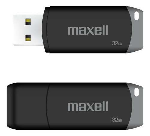 Pendrive Usb 32gb Maxell Usbpd-32 Compatible Windows Mac Color Gris Compacto