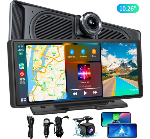 Estéreo 10.26 Hd Ips Doble Cámara Gps 5g Wifi Dvr Carplay