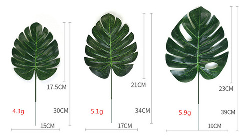 12 Tapetes De Mesa Con Hojas De Tortuga Artificiales, Verdes