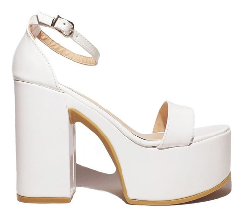 Sandalias Sasha Charol Blanco