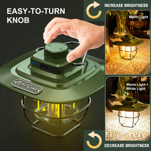 Luces Antiguas Para Acampar, Picnic Y Pesca