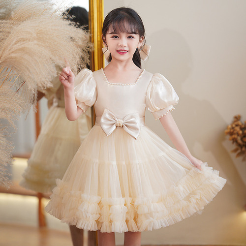 Flower Girl Puffy Princess Dress Vestido De Vestir Para Niño