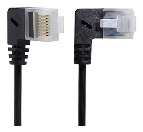 Cable Ethernet Angulado Cat6 Ultra Slim 25cm Compatible Con 
