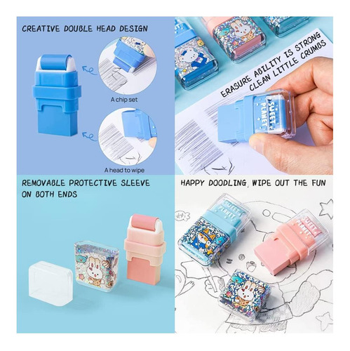Lápices Automáticos 6, 3 X 0,5 Mm, 3 X 0,7 Mm, 8 Tubos De De Azul, Beige, Rosa.