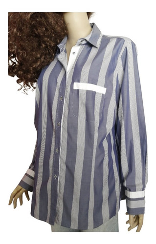 Blusa Camisa Mujer Manga Larga Talla 46 (l)  Impecable