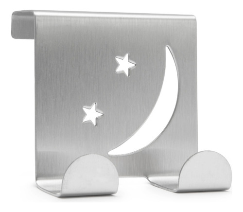 Imagen 1 de 10 de Gancho Metálico Con Diseño Luna Estrella