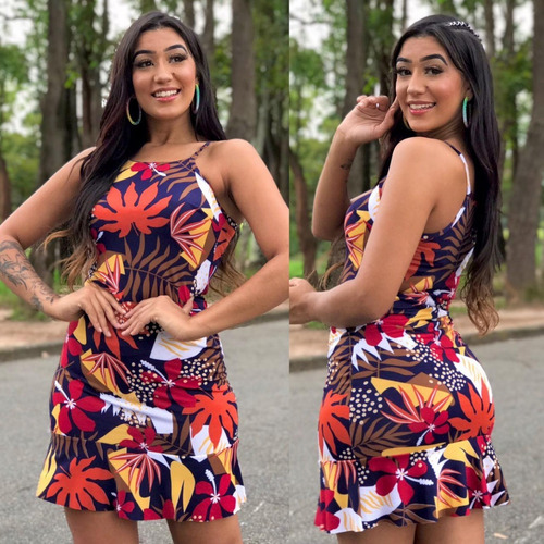Imagem 4 de 6 de Vestido Feminino Kit 3 Modelo Variado Alça Mullet Ciganinha