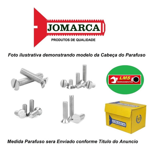 1000 Parafuso Rosca Maquina Chata Fenda 3/16 X 3/4 Acessorio