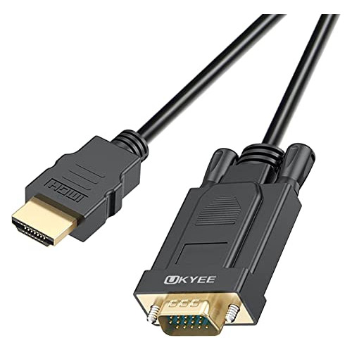 Cable Ukyee Hdmi A Vga 6 Pies, Convertidor Hdmi A Vga 1080