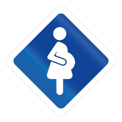 Calcomanía Sticker Carro Embarazada Reflectivo 16x16cm