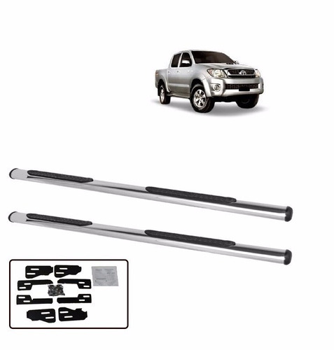 Estribo Hilux Cd Oblongo Cromado 2005 A 2015 