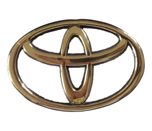 Emblema Toyota Colores Dorado Y Plateado 