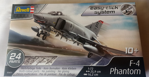 Maqueta A Escala 1/72 Revell F-4 Phantom Easy-click