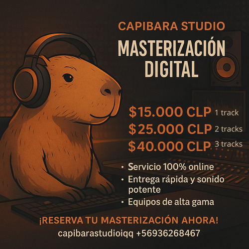 Servicio De Mastering Digital - Capibara Studio