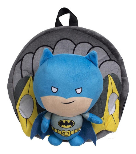 Mochila Backpack Dc Comics Con Peluche De Batman, Mide 10 