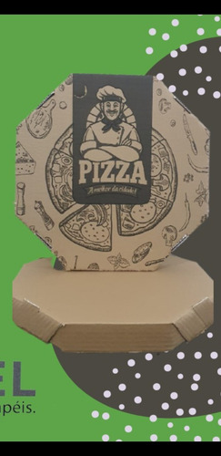 Imagem 1 de 1 de Caixa De Pizza Oitavado 35 Com 25 Unidades