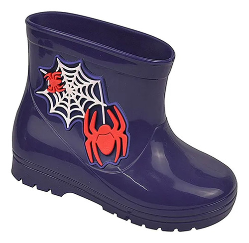 Bota Galocha Menino Infantil Luelua Homem Aranha 45048 Azul