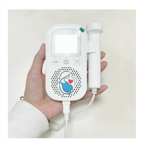 Imagen 3 de 5 de Monitor Fetal Doppler Latidos Fetales Corazón Bebé Pilas Gel