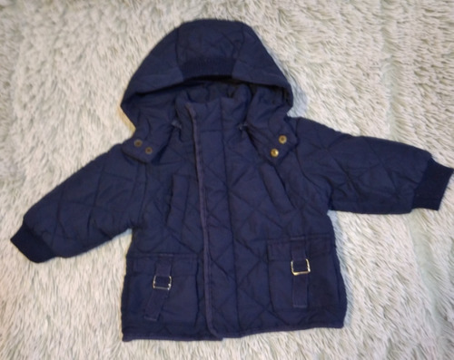 Campera Parka Zara Baby Capucha Desmontable 1