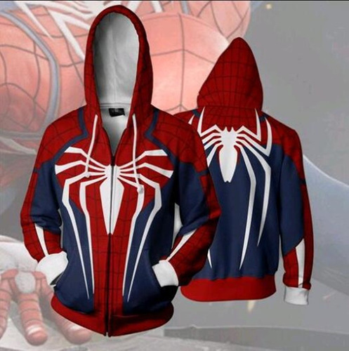 Chaqueta Con Cremallera De Halloween 3d Spiderman Cosplay