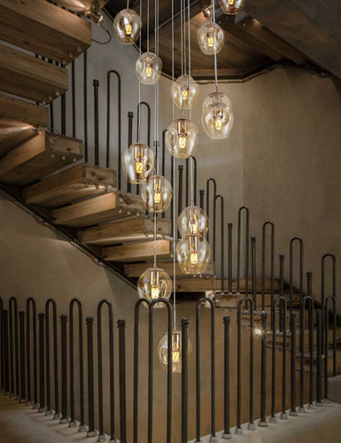 Candeleras De Cristal Modernas De 10 Luces, Techo Alto De Lm