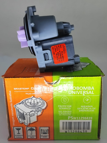 Imagem 2 de 6 de Eletrobomba Lava Roupa Brastemp Cons 220v W10849470 Original