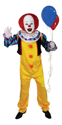 Pennywise (1990) Adult Costume - Talla M (it Eso) Disfraz Oficial Adulto 