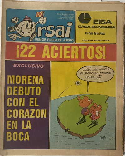Orsai, Humor Fútbol, Fernando Morena A Boca 1984, 16 Pág, Z4