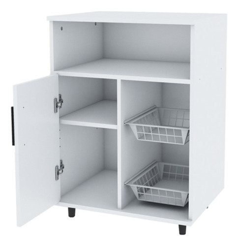 Mueble Microondas Rack Para Frutas Blanco Centro Estant