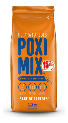 Poximix Uso Exterior Repara Grietas 1,25kg - Deacero