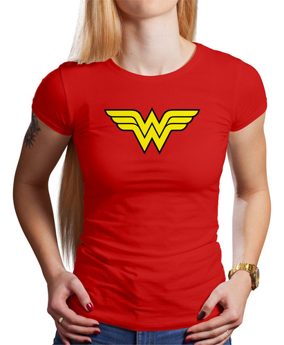 Polo Dama Wonder Woman (d0384 Boleto.store)