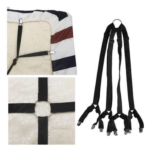 Clips Sujeta Sujetadores Para Sábanas Cama Elasticos 2 Set